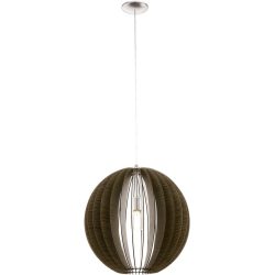 Eglo Pendellampe Cossano Grau Stahl 150 cm - Farbe: Nickel matt - Pendellampe