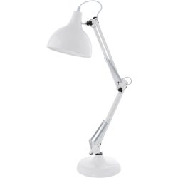 Eglo Tischlampe Borgillio Weiss Stahl 19 cm 71 cm - Tischlampe