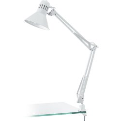 Eglo Tischlampe Firmo Weiss Stahl/Kunststoff - Farbe: weiss glanz - Material: Kunststoff/Stahl - Tischlampe