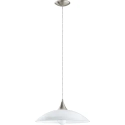 Eglo Pendellampe Lazolo Grau Stahl 110 cm - Farbe: Nickel matt - Pendellampe