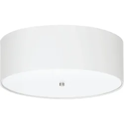 Eglo Deckenlampe Pasteri Grau Stahl 19.5 cm - Farbe: Nickel matt - Deckenlampe