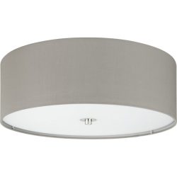 Eglo Deckenlampe Pasteri Grau Stahl 19.5 cm - Farbe: Nickel matt - Deckenlampe