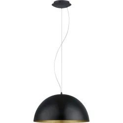 Eglo Pendellampe Gaetano 1 Gold/Schwarz Stahl 150 cm - Farbe: schwarz-gold - Pendellampe
