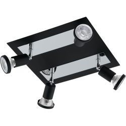 Eglo Spot Sarria Schwarz/Grau Stahl 26 cm - Farbe: schwarz/chrom - Spot