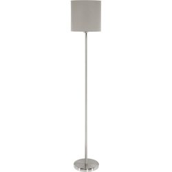 Eglo Stehlampe Pasteri Grau Stahl 157.5 cm - Farbe: Nickel matt - Stehlampe