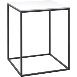 Modular Nachttisch Tamina Schwarz/Weiss Metall/Holzwerkstoff 40 cm - Material: Metall/Spanplatte - Nachttisch