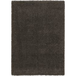 Teppich Luxury Shaggy Grau 160 cm 230 cm - Farbe: Dunkelgrau - Material: Polypropylen - Teppich