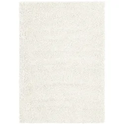 Teppich Luxury Shaggy Weiss Polyethylen 60 cm 115 cm - Material: Polypropylen - Teppich