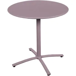 LIVIQUE, Gartentisch Mare lila Stahl B 70 T 70 cm - Gartentisch - Wetterfeste Gartenmöbel & Accessoires