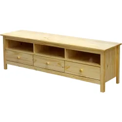 TV-Möbel Amey Braun Holz 158 cm 47 cm 40 cm - Farbe: natur - Material: Kiefer - TV-Möbel