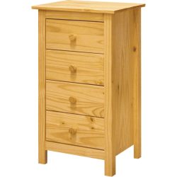 Kommode Amey Braun Holz 46 cm 35 cm - Farbe: natur - Material: Kiefer massiv - Kommode