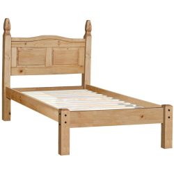 Bett Yani Braun Holz 90 x 200 cm - Material: Kiefer - Bett