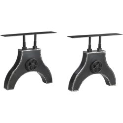 Tischgestell Parv Schwarz Metall 70 cm - Tischgestell