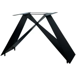 Tischgestell Parv Schwarz Eisen 105 cm - Farbe: schwarz matt - Tischgestell