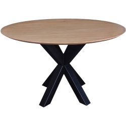 Tischplatte Parv Braun Holz 120 cm - Farbe: natur - Material: Sungkaiholz - Tischplatte