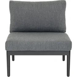 Loungeelement Florida dunkelgrau Aluminium 1 B 68 cm T 80.5 cm - Loungeelement
