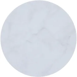 Abdeckung Echoes Metall Marmor weiss D: 57.5 cm