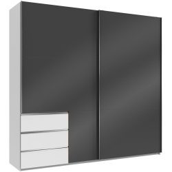 Kleiderschrank Sanko Grau Holz 250 cm 65 cm 236 cm - Material: Holzwerkstoff - Kleiderschrank