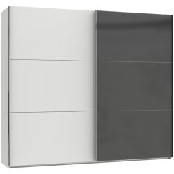 Kleiderschrank Sanko Grau Holz 250 cm 65 cm 216 cm - Material: Holzwerkstoff - Kleiderschrank