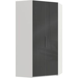Kleiderschrank Sanko Grau Holz 120 cm 120 cm 236 cm - Material: Holzwerkstoff - Kleiderschrank