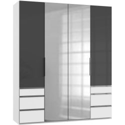 Kleiderschrank Sanko Grau Holz 200 cm 58 cm 236 cm - Material: Holzwerkstoff - Kleiderschrank