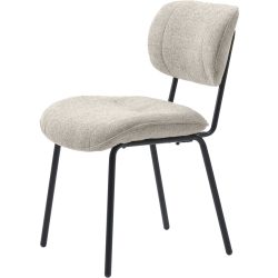 Stuhl 2er-Set Bay Beige Polyester 49.5 cm - Farbe: creme - Stuhl 2er-Set