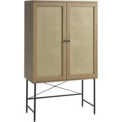 Schrank Perri Beige MDF 80 cm 40 cm - Farbe: natur - Material: MDF/Melaminfolie - Schrank