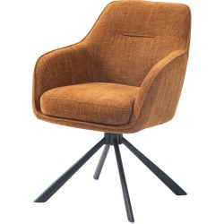 Stuhl 2er-Set Arel Rot Polyester 59 cm - Farbe: rost - Stuhl 2er-Set