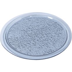 Teller flach Samira Grau Glas 22 cm - Farbe: rauchgrau - Teller flach