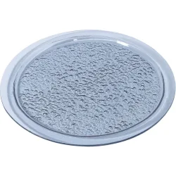 Teller flach Samira Grau Glas 22 cm - Farbe: rauchgrau - Teller flach
