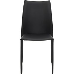 Stuhl Lani Schwarz Leder 48.5 cm - Stuhl