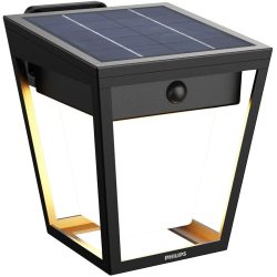 Solarlampe Philips Schwarz Kunststoff 12.3 cm 14.2 cm - LED - Lichtfarbe: Warmweiss - Solarlampe- LED Energiesparlampe