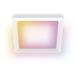 Deckenlampe WiZ Weiss Kunststoff 39.5 cm 3.7 cm - LED - Lichtfarbe: Extra warmweiss - Helles Neutralweiss - Material: Plastik - Deckenlampe- LED