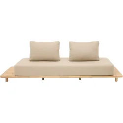 Daybed Akazie/Textilen beige - 50