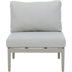Loungeelement Florida hellgrau Aluminium - Loungeelement