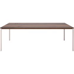 Beistelltisch Barillo Braun Holz 110 cm - Material: Nussbaum - Beistelltisch