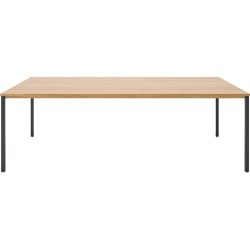 Beistelltisch Barillo Schwarz Holz 110 cm - Material: Eiche - Beistelltisch