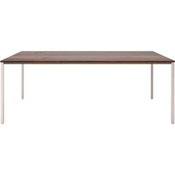 Beistelltisch Barillo Braun/Grau Holz 110 cm - Farbe: taupe - Material: Nussbaum - Beistelltisch