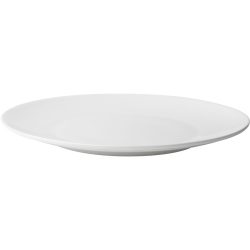 Teller flach Bone China Weiss Porzellan 25 cm - Teller flach