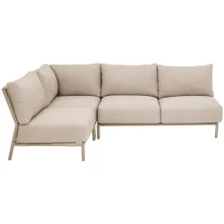 Gartenlounge Seil/Stahl beige o.Tisch - 50