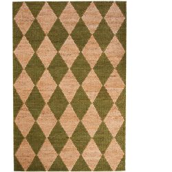 Teppich Lotri Beige/Grün Baumwolle/Jute 120 cm 170 cm - Farbe: natur - Material: Mischgewebe - Teppich