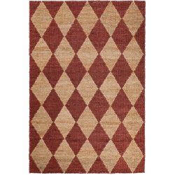Teppich Lotri Beige/Rot Baumwolle/Jute 120 cm 170 cm - Farbe: natur - Material: Mischgewebe - Teppich