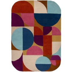 Teppich Blonq Mehrfarbig Wolle 120 cm 170 cm - Farbe: natur - Teppich
