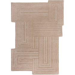 Teppich Djaks Beige Wolle 200 cm 290 cm - Farbe: natur - Teppich