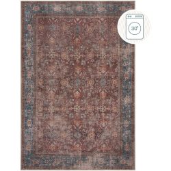 Teppich Vyku Rot Polyester 115 cm 170 cm - Farbe: natur - Teppich