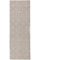Teppich Vasku Grau Polyester 58 cm 230 cm - Farbe: hellgrau - Teppich