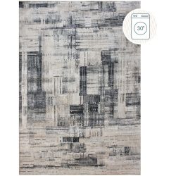 Teppich Trozz Grau Polyester 190 cm 290 cm - Farbe: hellgrau - Teppich