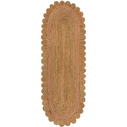 Teppich Miqta Beige Jute 80 cm 230 cm - Farbe: natur - Teppich