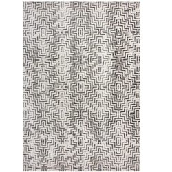 Teppich Korva Grau Polyester 120 cm 170 cm - Farbe: hellgrau - Teppich