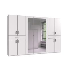 Kleiderschrank Tiby Weiss Holz/Holzwerkstoff 313 cm 58 cm 208 cm - Kleiderschrank
